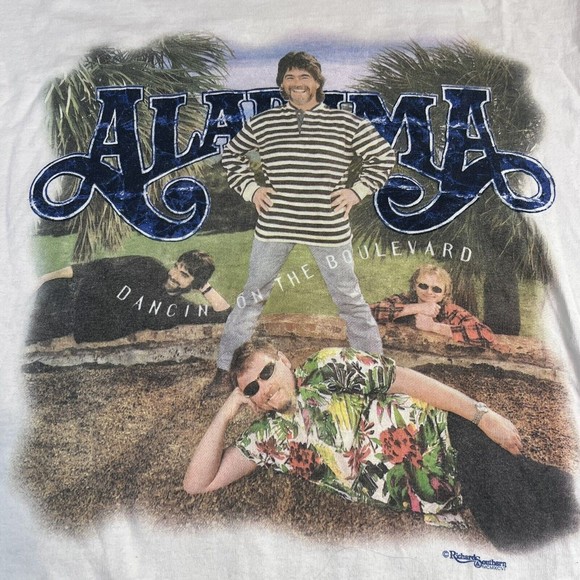 Vtg 1996 Alabama Dancin On The Boulevard  Band T-Shirt M Single Stitch - Picture 5 of 9